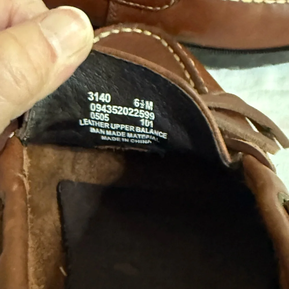 Eastland Brown Leather Boat Loafers